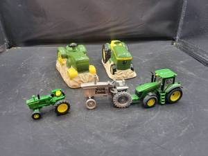 lot 831 image: John Deere Salt & Pepper Shakers, Pewter John Deere 4010 Diesel, John Deere 4010 Diesel 164 Scale and John Deere 7930 164 Scale