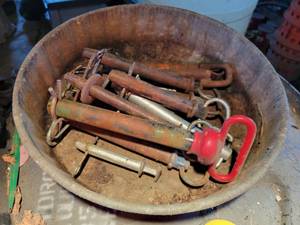 lot 202 image: (11) Assorted Hitch Pins - Sizes from 1 to 58 and Up to 8 Long