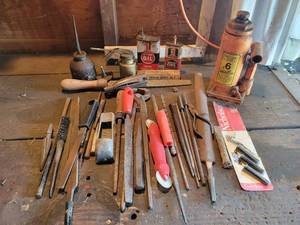 lot 222 image: 6-Ton Bottle Jack (Works), Many Files and More