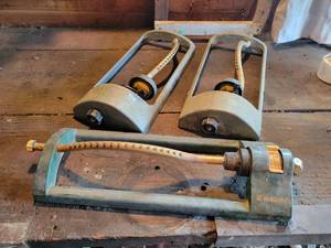 lot 267 image: (3) Cast Aluminum Sprinklers
