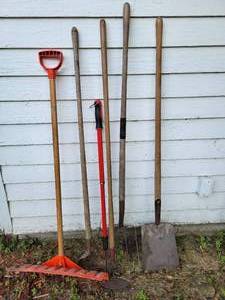lot 276 image: Shovel, Hay Fork, Hoe and More