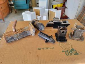 lot 284 image: Chevrolet Bowtie Hitch Cover, Receiver with 2-516 Ball, Trailer Wire Adapter and more