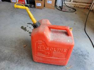lot 304 image: 6-Gallon Gas Can, Approx. 2-3 Gallons Left