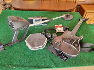 lot 365 image: Metal Detector (Works) Guitar Hero Guitar, Mini Radio and More