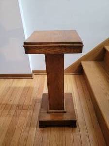 lot 532 image: Solid Wood Plant Stand - Approx. 12 x 12 x 28