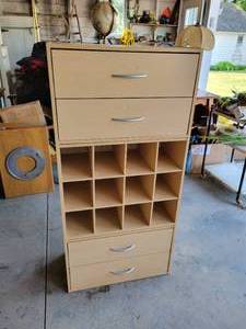 lot 347 image: Modular Storage Cabinets - Comes Apart in 3 Pieces
