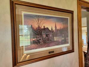 lot 155 image: Terry Redlin Office Hours Framed Print - Signed and Numbered  7796800