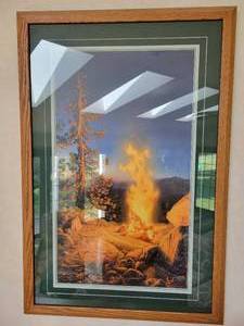 lot 161 image: Stephen Lyman Sunset Fire Framed Print - Signed and Numbered 59907263