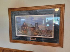 lot 165 image: Dave Barnhouse Golden Harvest Framed Print - Signed and Numbered 4961250