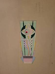 lot 621 image: Steel Art-Deco Inspired Cabinet