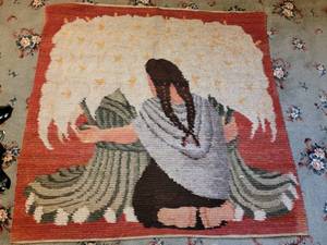 lot 31 image: Southwestern Wool Harvest Area Rug