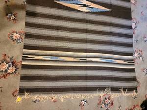 lot 33 image: Vintage Navajo Area Rug