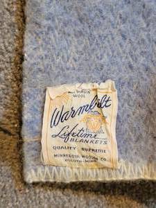 lot 38 image: Minnesota Made Vintage Lifetime Blanket 100% Wool