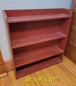 lot 172 image: Primitive Red Half Bookcase