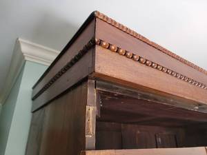 lot 12 image: Huge Victorian Oak Breakdown Bookcase. Original Glass Doors