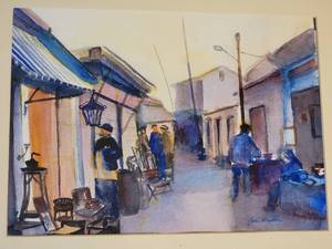 lot 117 image: 21st Century WaterColor for Joel Kaplan Original