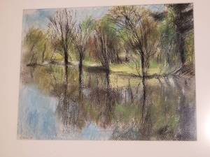 lot 118 image: Granulated Still Pond Print