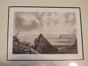 lot 127 image: Lake Papin from Christmas Rock Lithograph