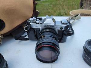 lot 131 image: AT-1 Canon Film Camera & Components