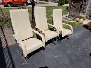 lot 99B image: Pharmaceutical Rocking Chair Set of Three