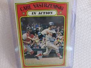 1972 Topps Carl Yastrzemski In Acti...