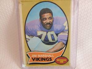 1970 Topps Jim Marshall Card...