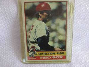 1976 Topps Carlton Fisk Card...