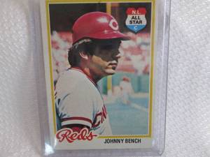 1978 Topps Johnny Bench Card...