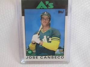 1986 Topps Jose Canseco Rookie Card...
