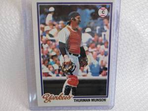 1978 Topps Thurman Munson Card...