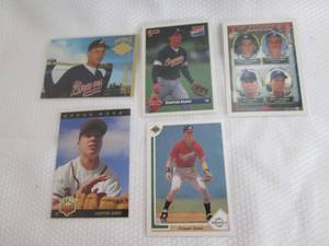 5 Chipper Jones Rookie Cards...