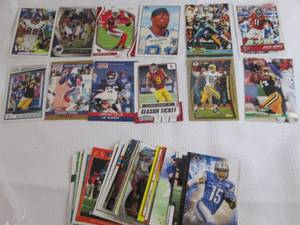 50 Assorted Football Star Cards...