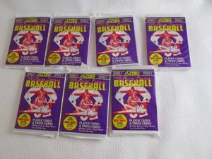 7 1991 Score Series 2 Baseball Pack...