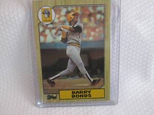 1987 Topps Barry Bonds Rookie Card...