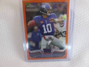 2013 Topps Chrome Eli Manning Orang...