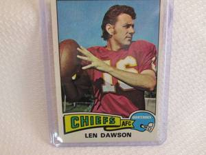 1975 Topps Len Dawson Card...