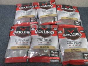 6- 2.8 oz Bags Jack Links Zero Suga...