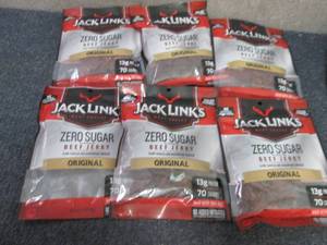 6- 2.8 oz Bags Jack Links Zero Suga...