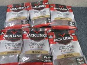 6- 2.8 oz Bags Jack Links Zero Suga...