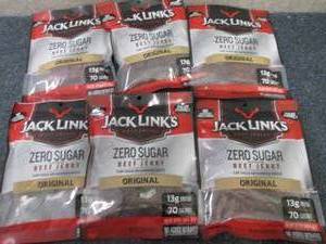 6- 2.8 oz Bags Jack Links Zero Suga...