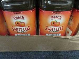 8- 64 oz Bottles Peach Sweet Leaf T...