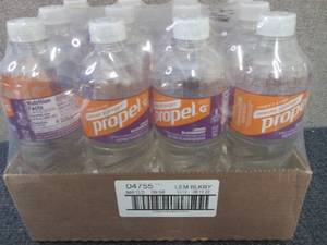 12- 24 oz Bottles Propel Lemon Blac...