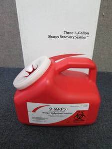 4 each 3-1 Gallon Sharps Recovery S...