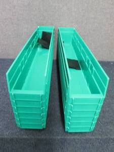 Case of 12 Plastic Shelf Bins - 4 x...