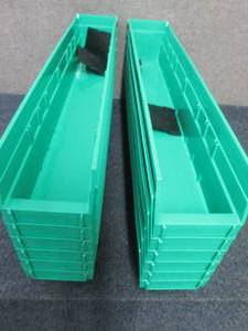 Case of 12 Plastic Shelf Bins - 4 x...