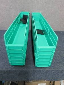 Case of 12 Plastic Shelf Bins - 4 x...