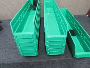 Case of 12 Plastic Shelf Bins - 4 x...