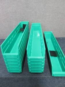 Case of 12 Plastic Shelf Bins - 4 x...