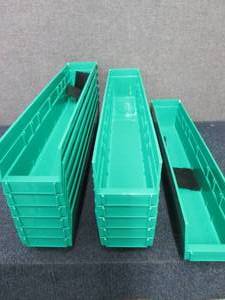 Case of 12 Plastic Shelf Bins - 4 x...