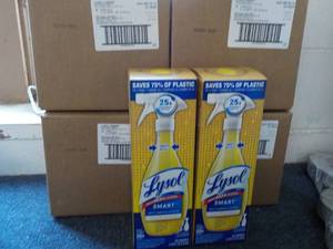 lot 206 image: 4 - 32 ct Boxes Lysol Smart Cleaner...